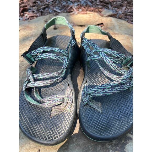 Chaco‎ sandals, blue/green, sz women’s 8 - Picture 5 of 6